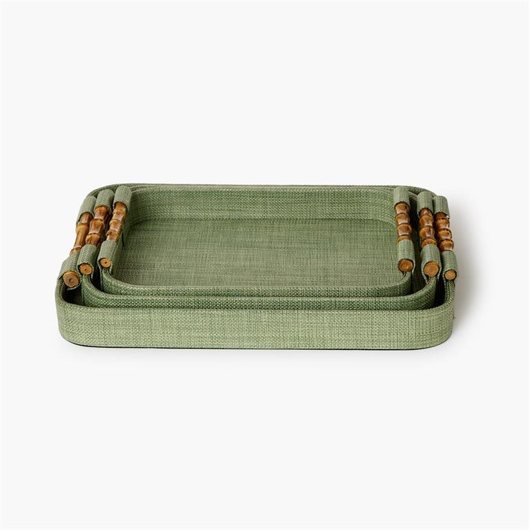 Natural Grass Rectangle Trays
