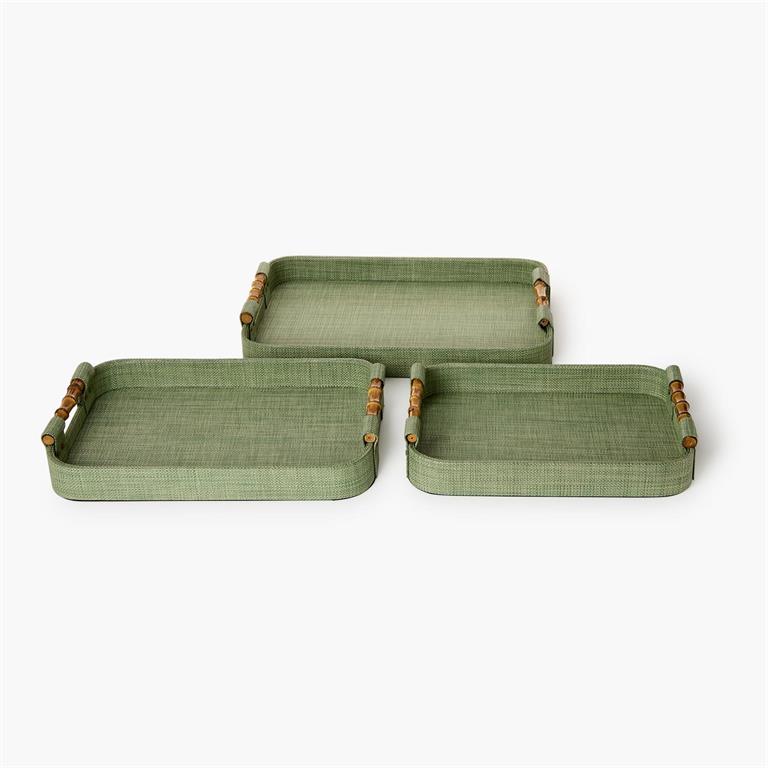 Natural Grass Rectangle Trays