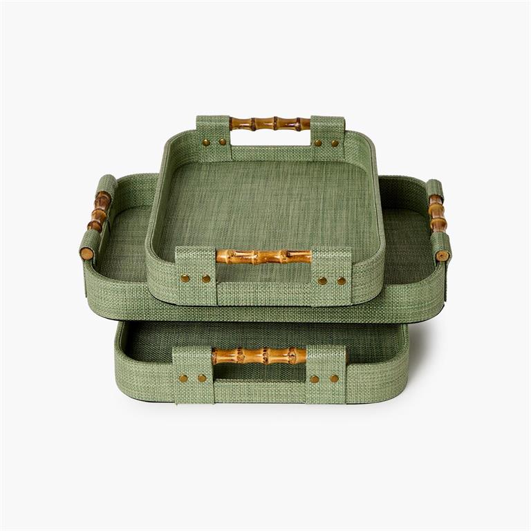 Natural Grass Rectangle Trays