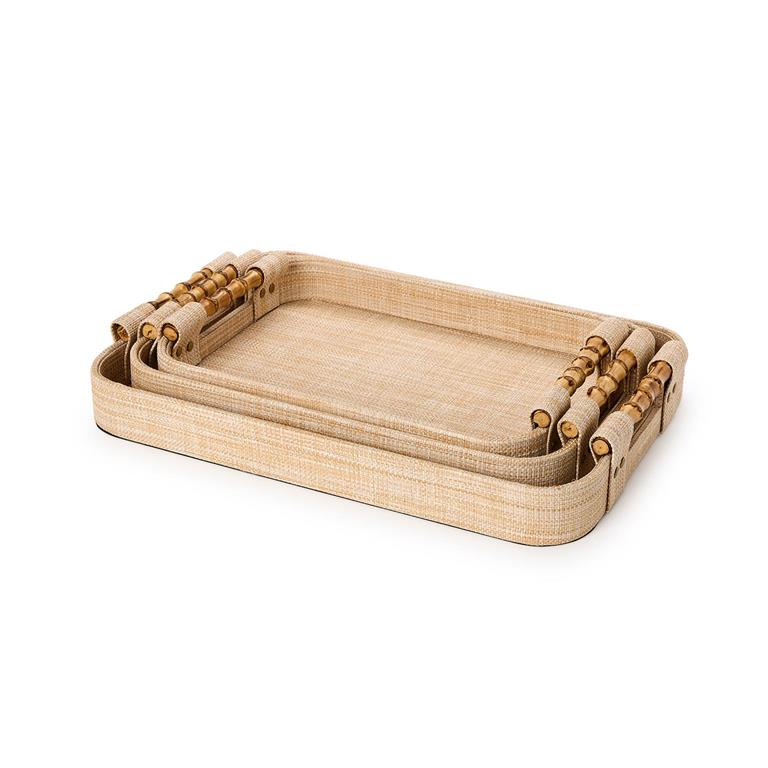 Natural Grass Rectangle Trays