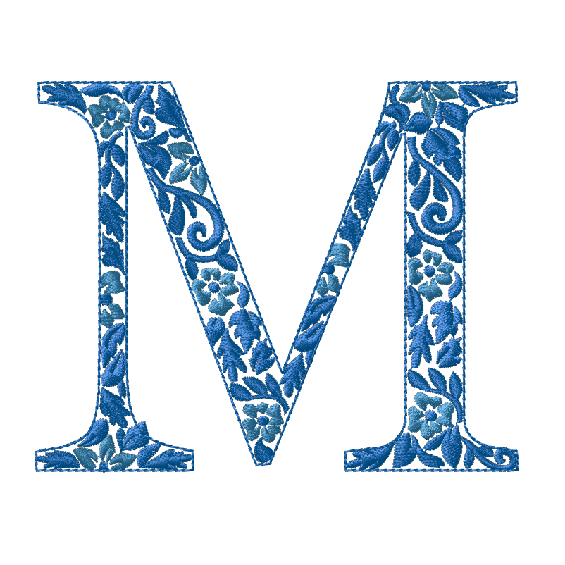 Embroidery Chinoiserie Font