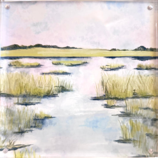 "Marshscape" Acrylic Art Block