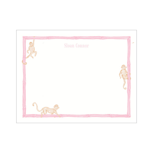 Monkey Bamboo Notecard