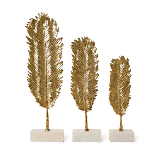 Palm Golden Leaf Sculpture