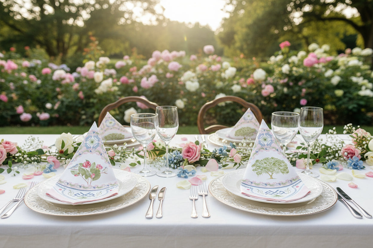 Lowcountry Medallion Linen Napkins