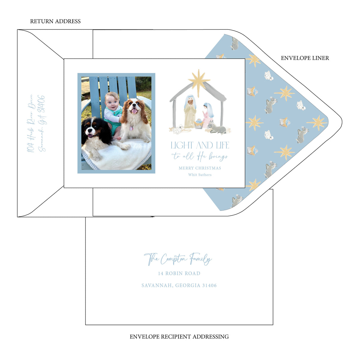 Away in a Manger Card