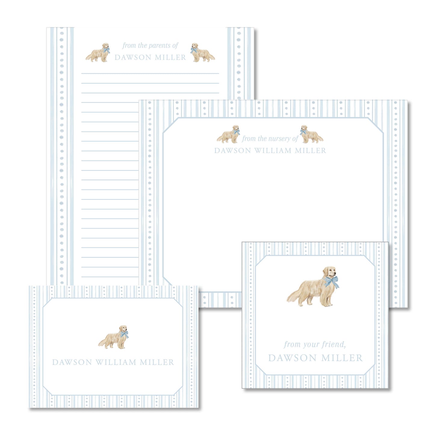 Golden Nursery Children Stationery Set