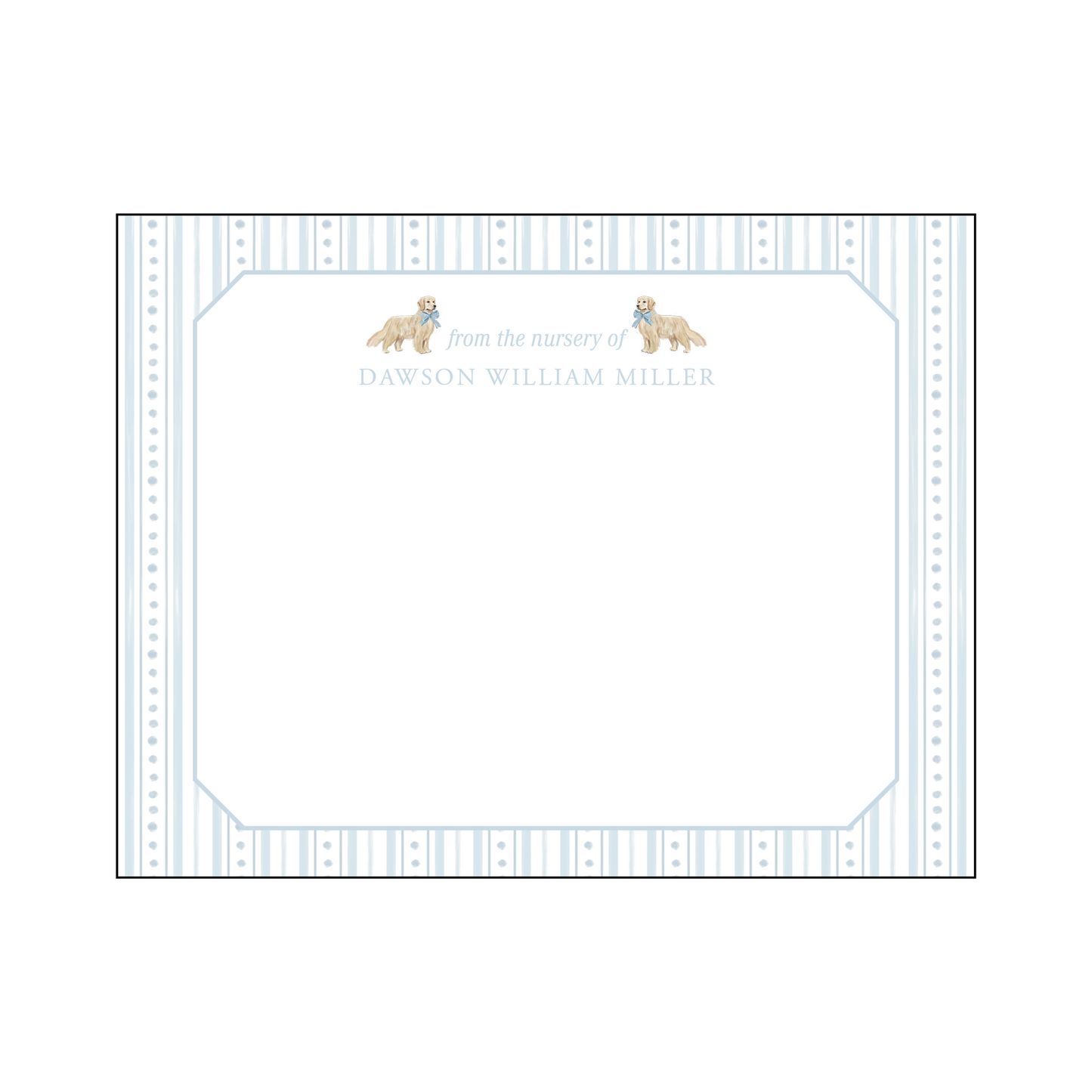 Golden Nursery Notecard
