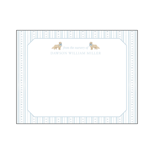 Golden Nursery Notecard