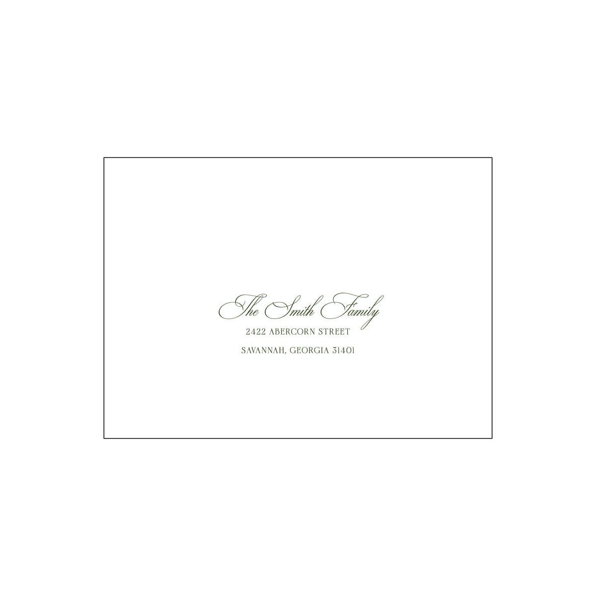 Palm Deco Horizontal Holiday Card