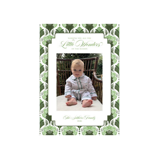 Palm Deco Little Holiday Card