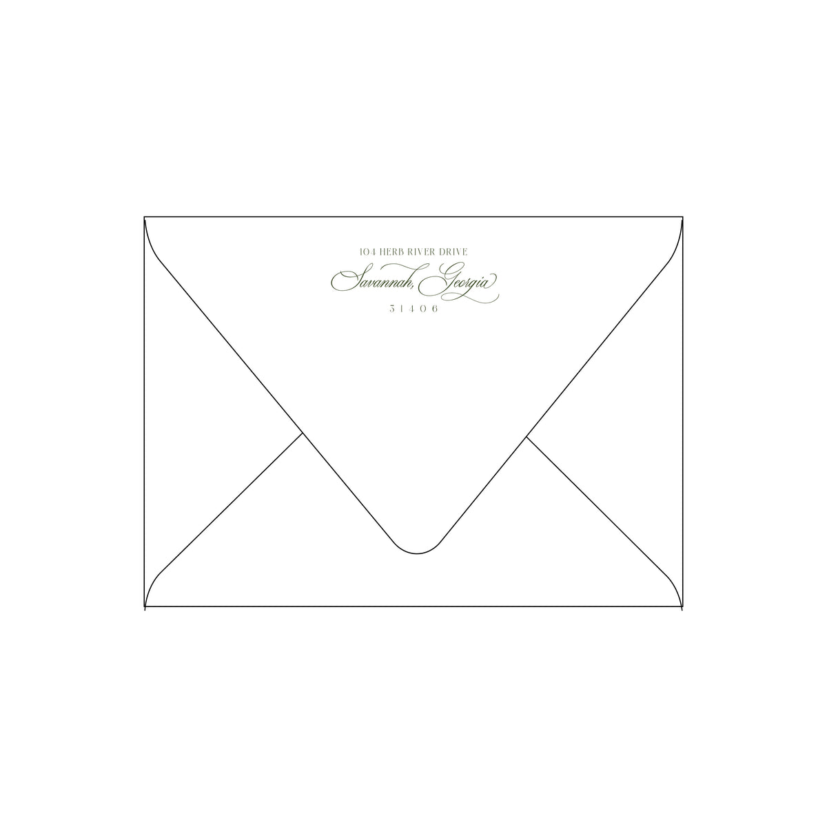 Palm Deco Little Holiday Card