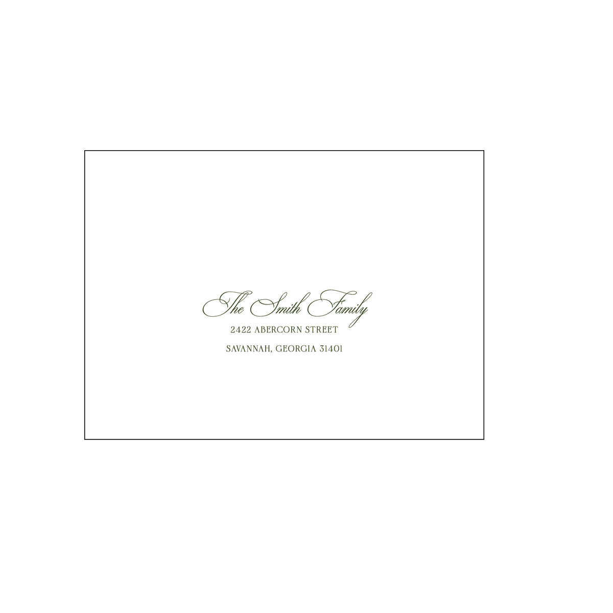 Palm Deco Holiday Card