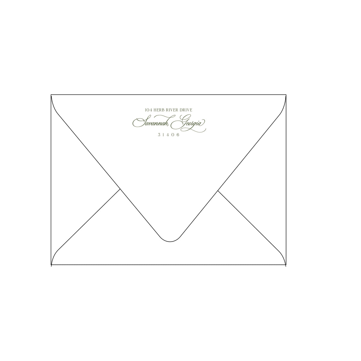 Palm Deco Holiday Card