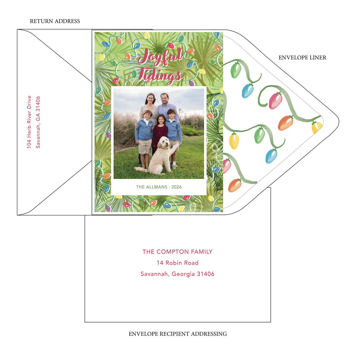 Palm & Bright Card