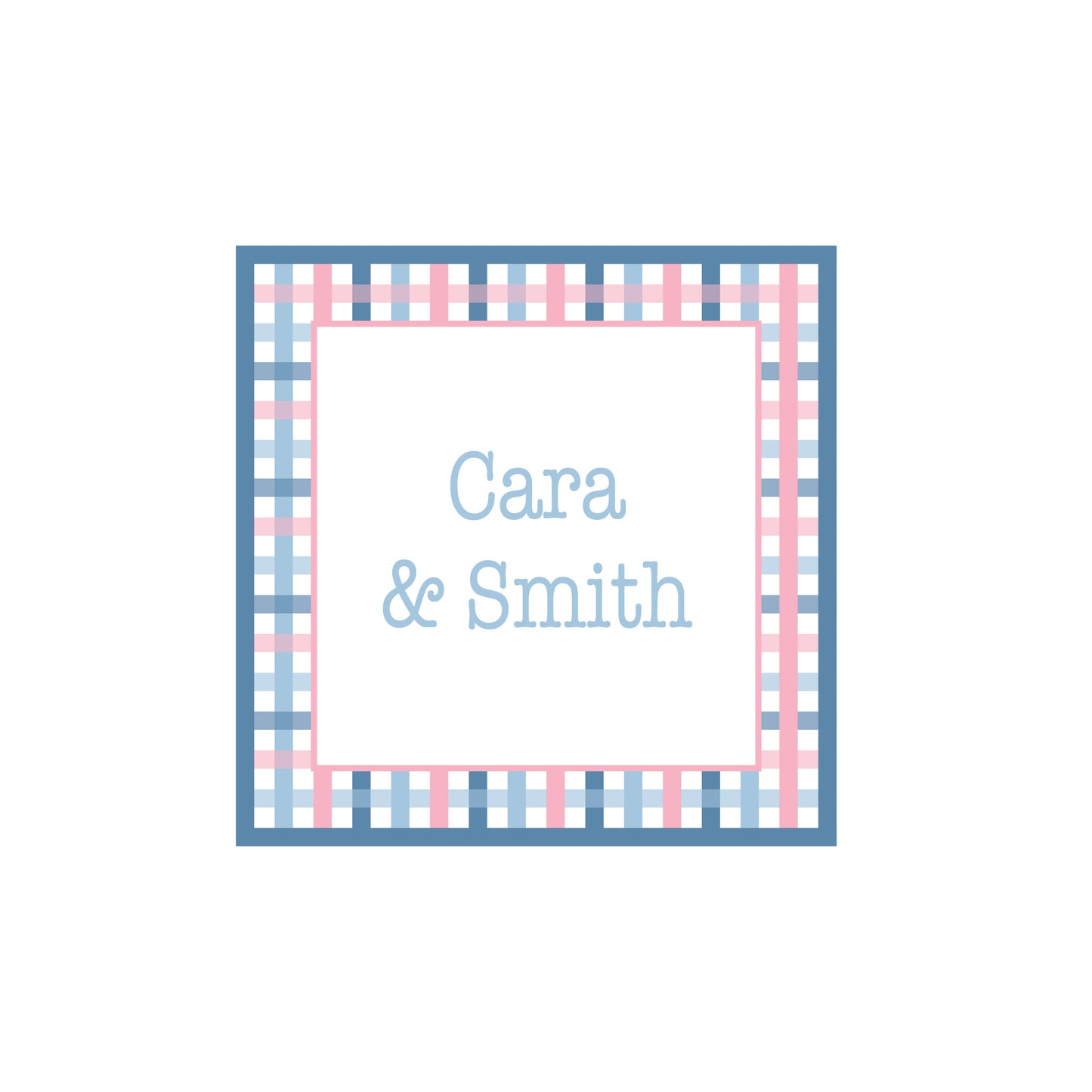 Enclosure Card - Plaid