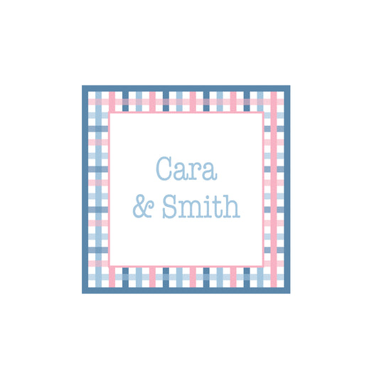 Enclosure Card - Plaid