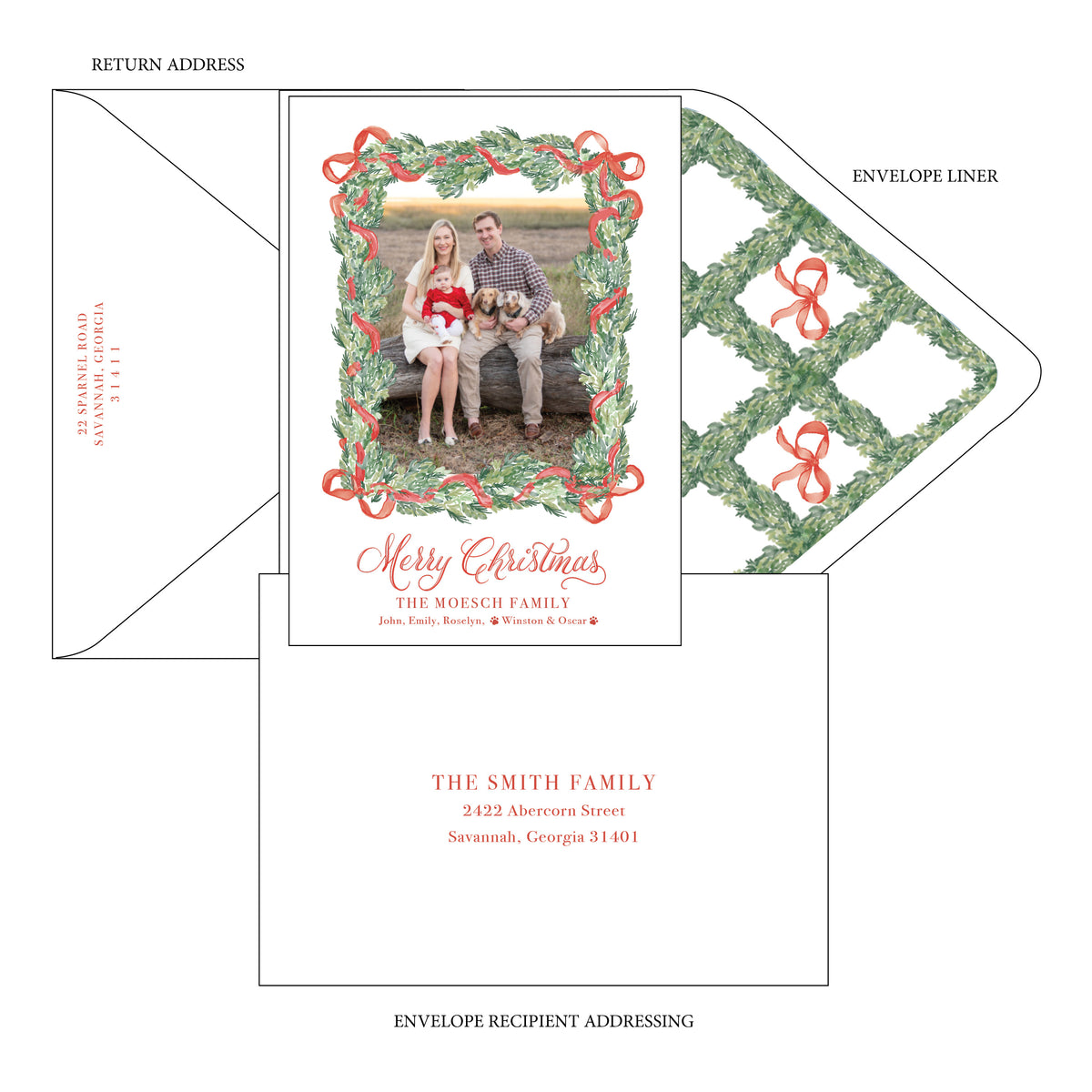 Red Bow Card