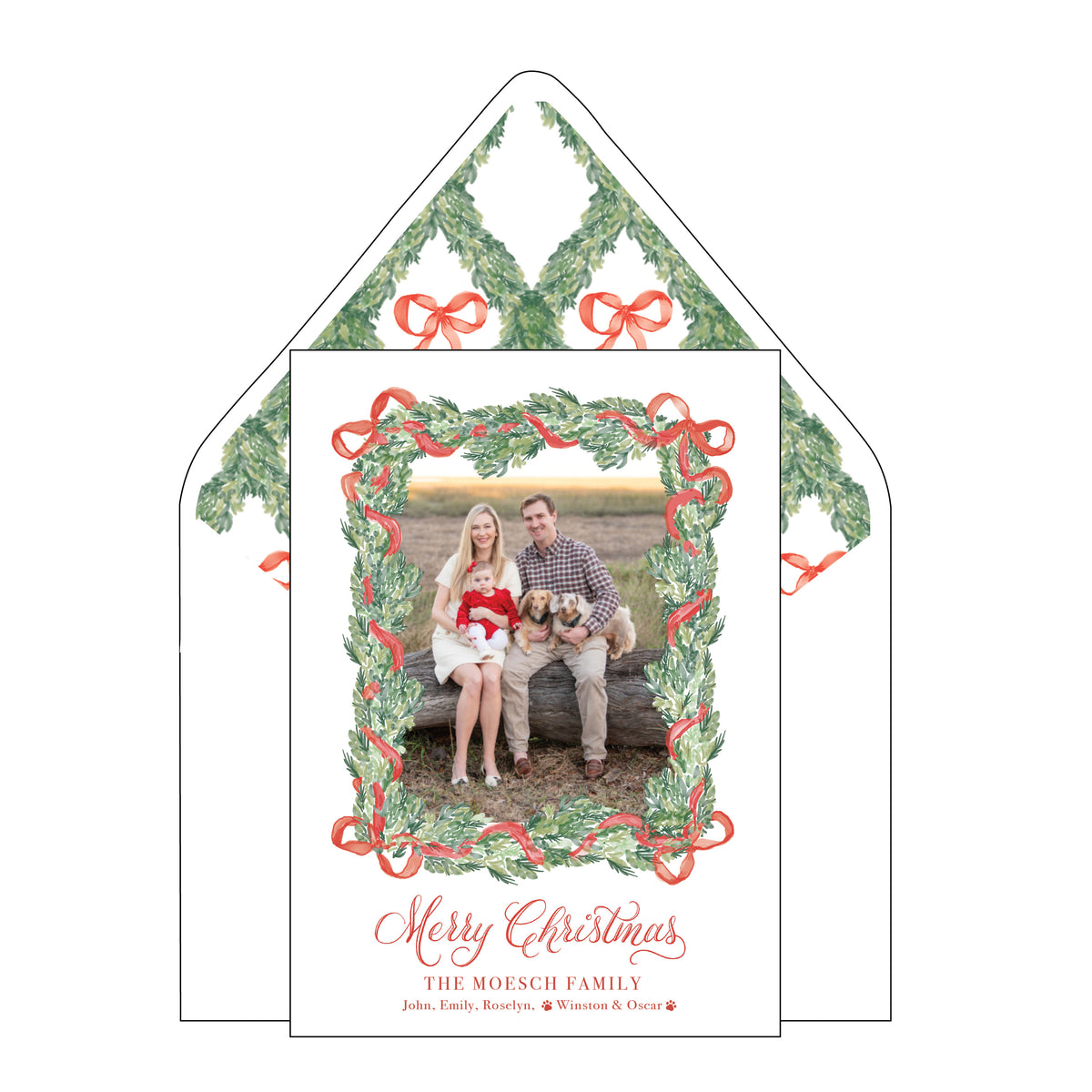 Red Bow Card