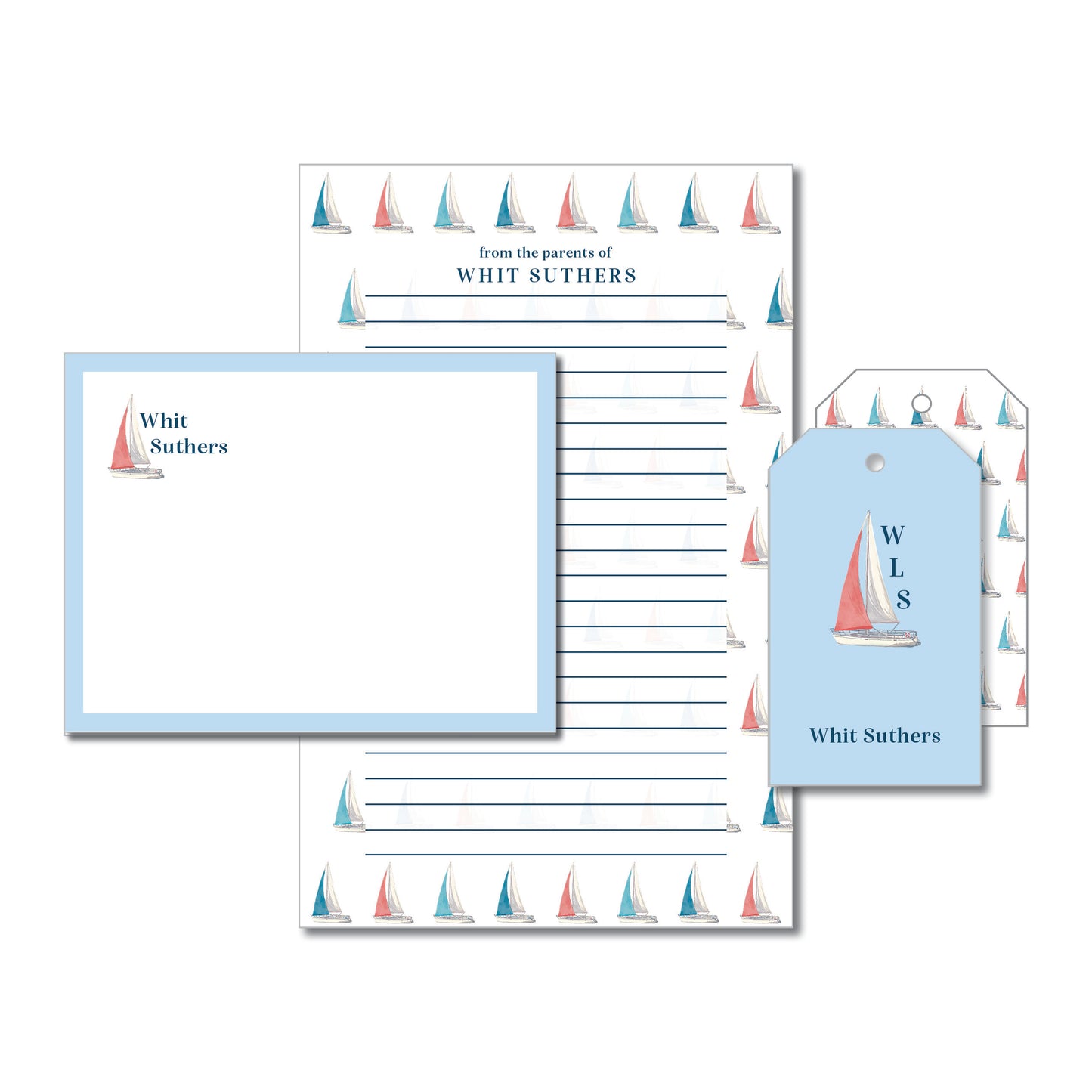 Sailing Stationery Set