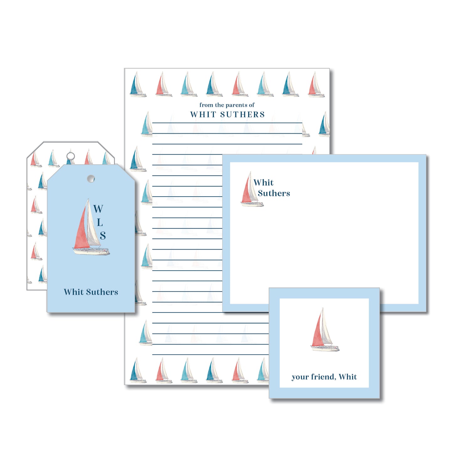 Sailing Stationery Set