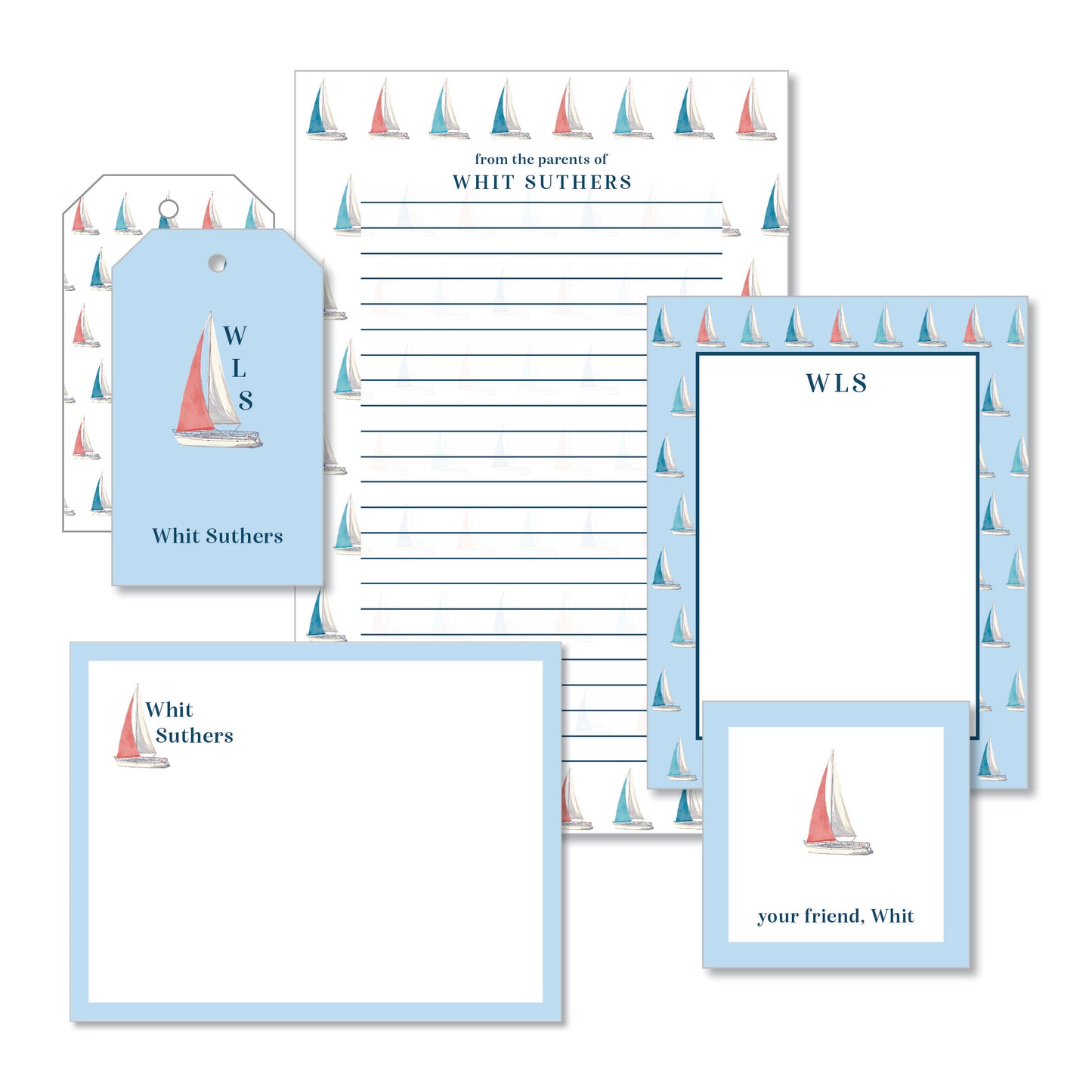 Sailing Stationery Set