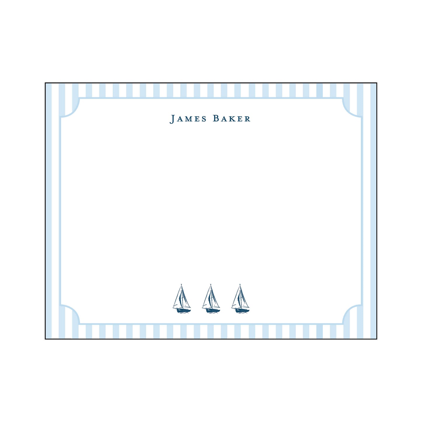 Sailing Trio Notecad