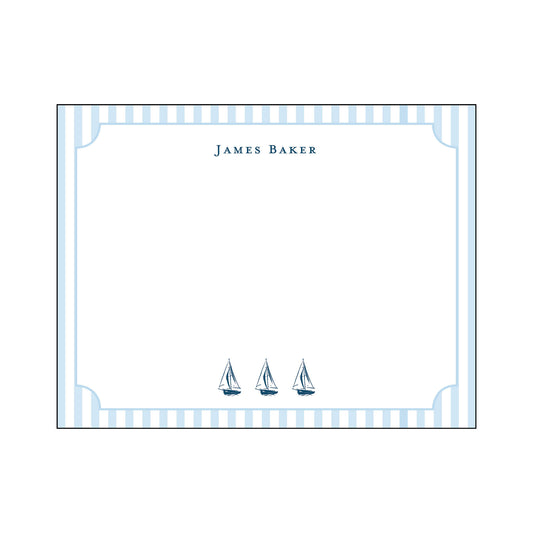 Sailing Trio Notecad