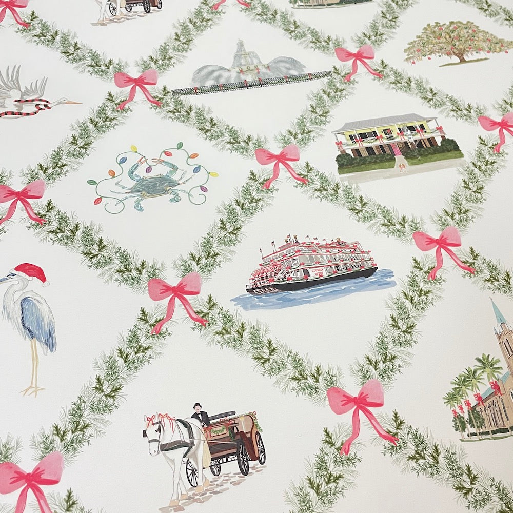 Christmas in Savannah Wrapping Paper