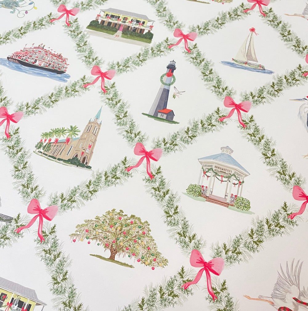Christmas Alice In Wonderland Wrapping Paper