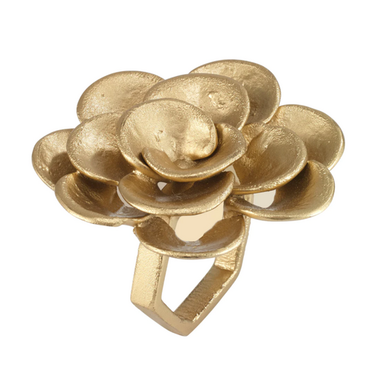 Camellia Napkin Ring Set