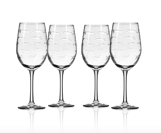 School of Fish White Wine Set