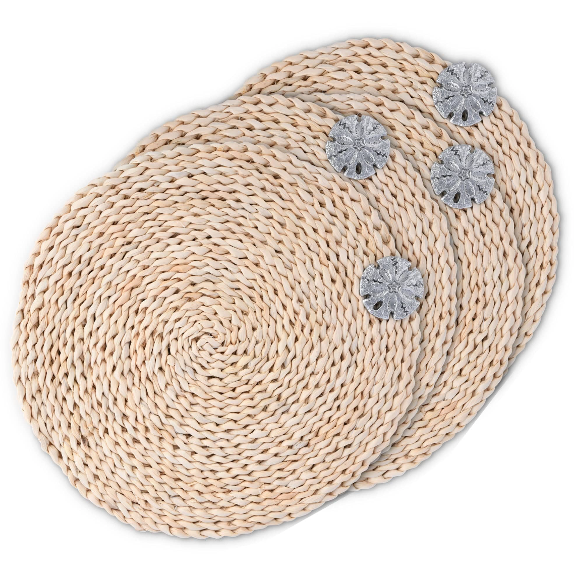 SAND DOLLAR TWISTED SEAGRASS PLACEMATS - SET OF 4