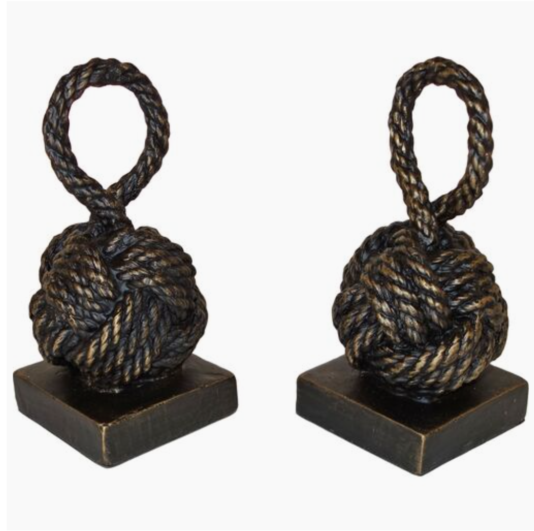 Rope Knot Bookends – The Cottage Shop