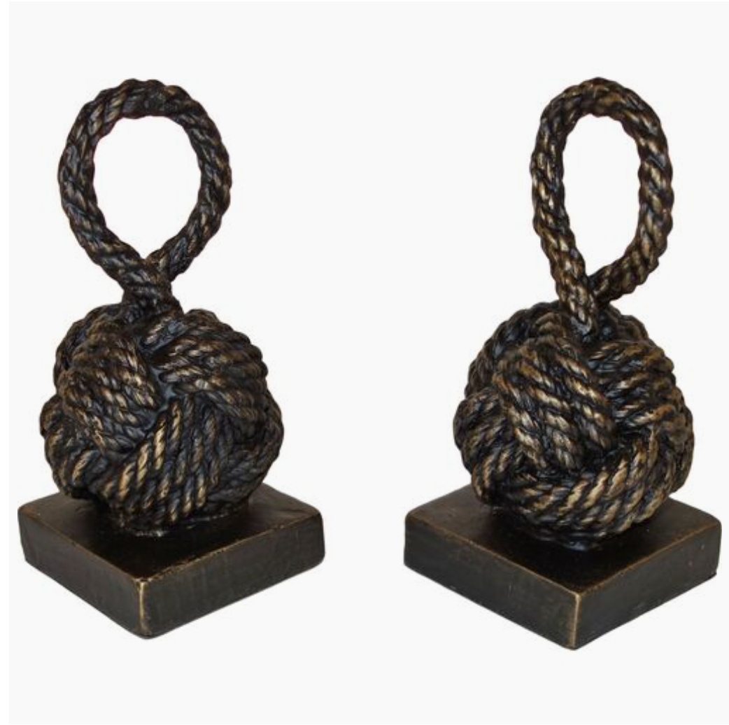 Rope Knot Bookends