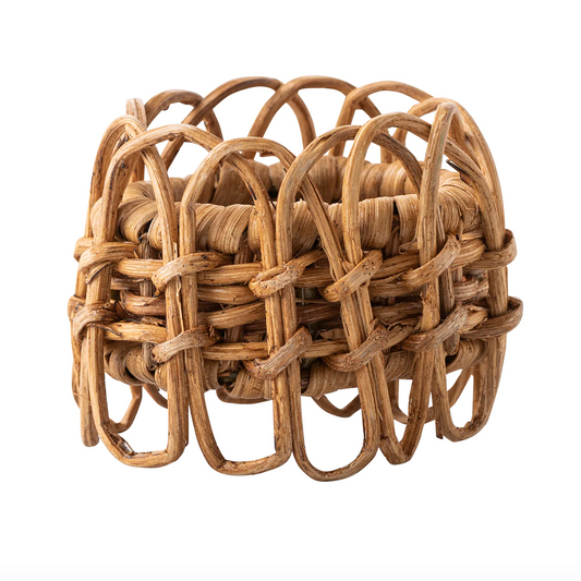 Provence Rattan Napkin Rings Pair