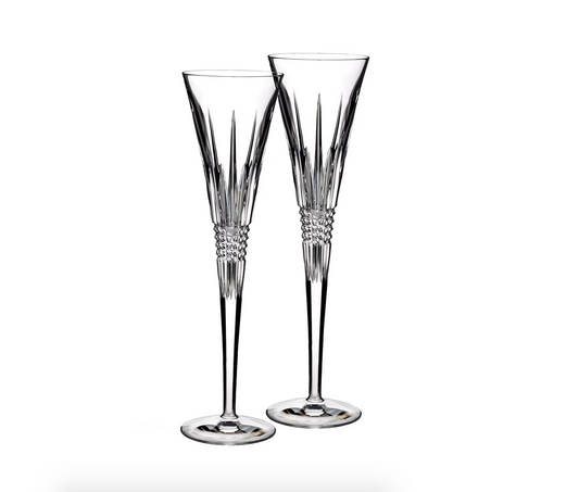 Lismore Diamond Toasting Flutes