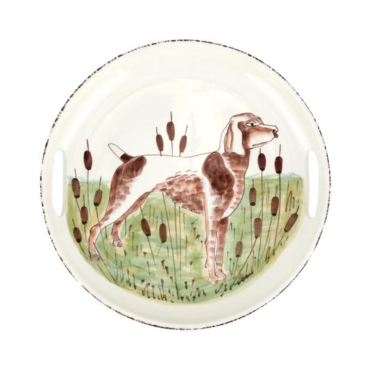 Wildlife Spaniel Dog Platter