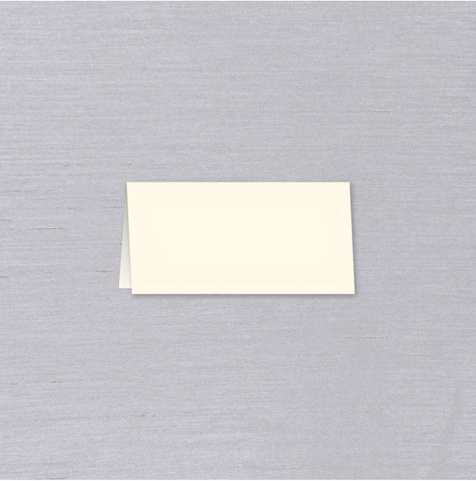 Ecru Folded Place Cards