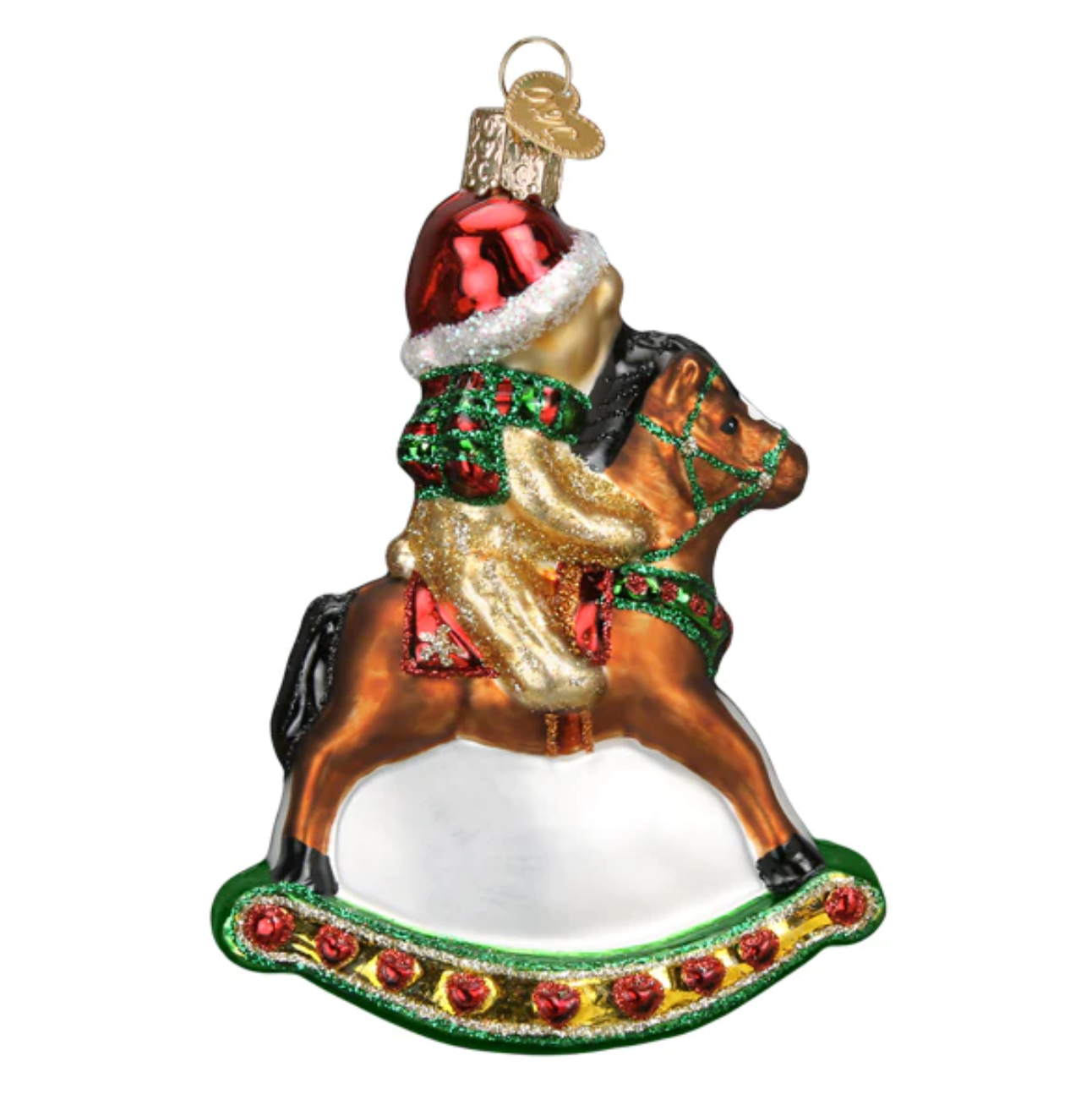 Rocking Horse Teddy Ornament