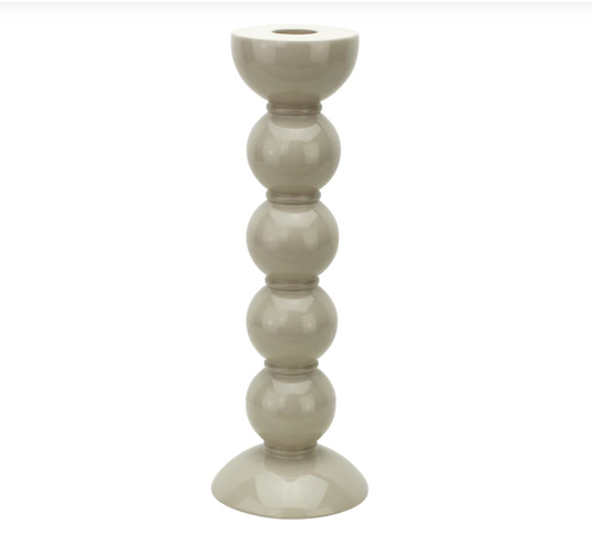 Bobbin Candlestick Tall, Cappuccino