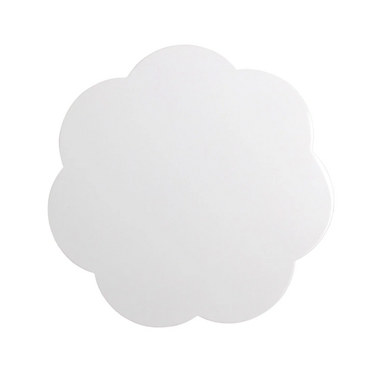 Scalloped Lacquer Placemats White