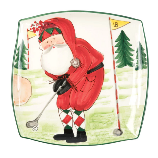 Old St. Nick Golf Platter