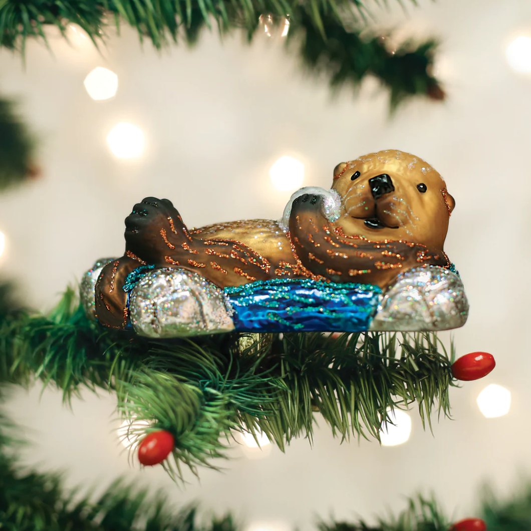 Floating Sea Otter Ornament