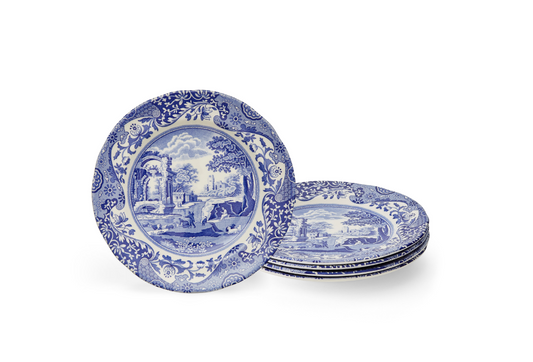 Blue Italian Salad Plate Set of 4