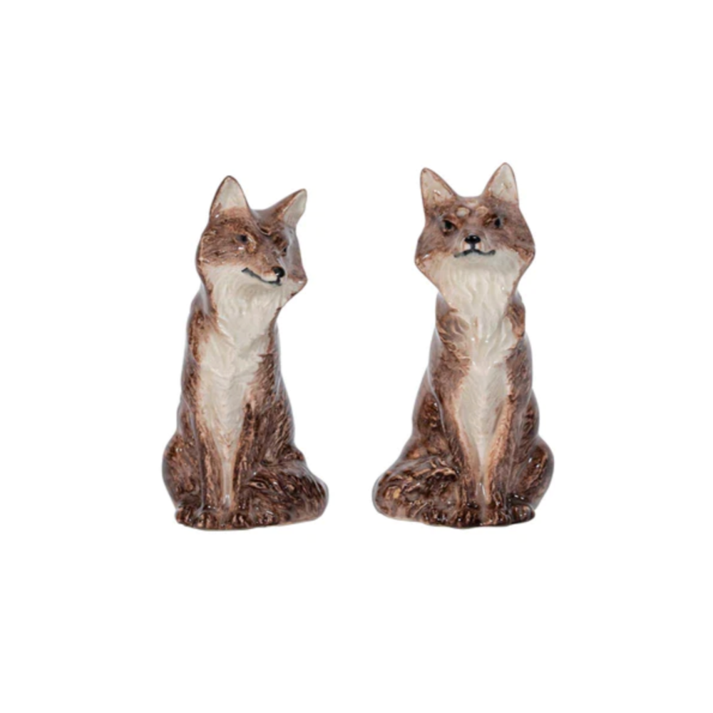 Fox Salt and Pepper Shakers