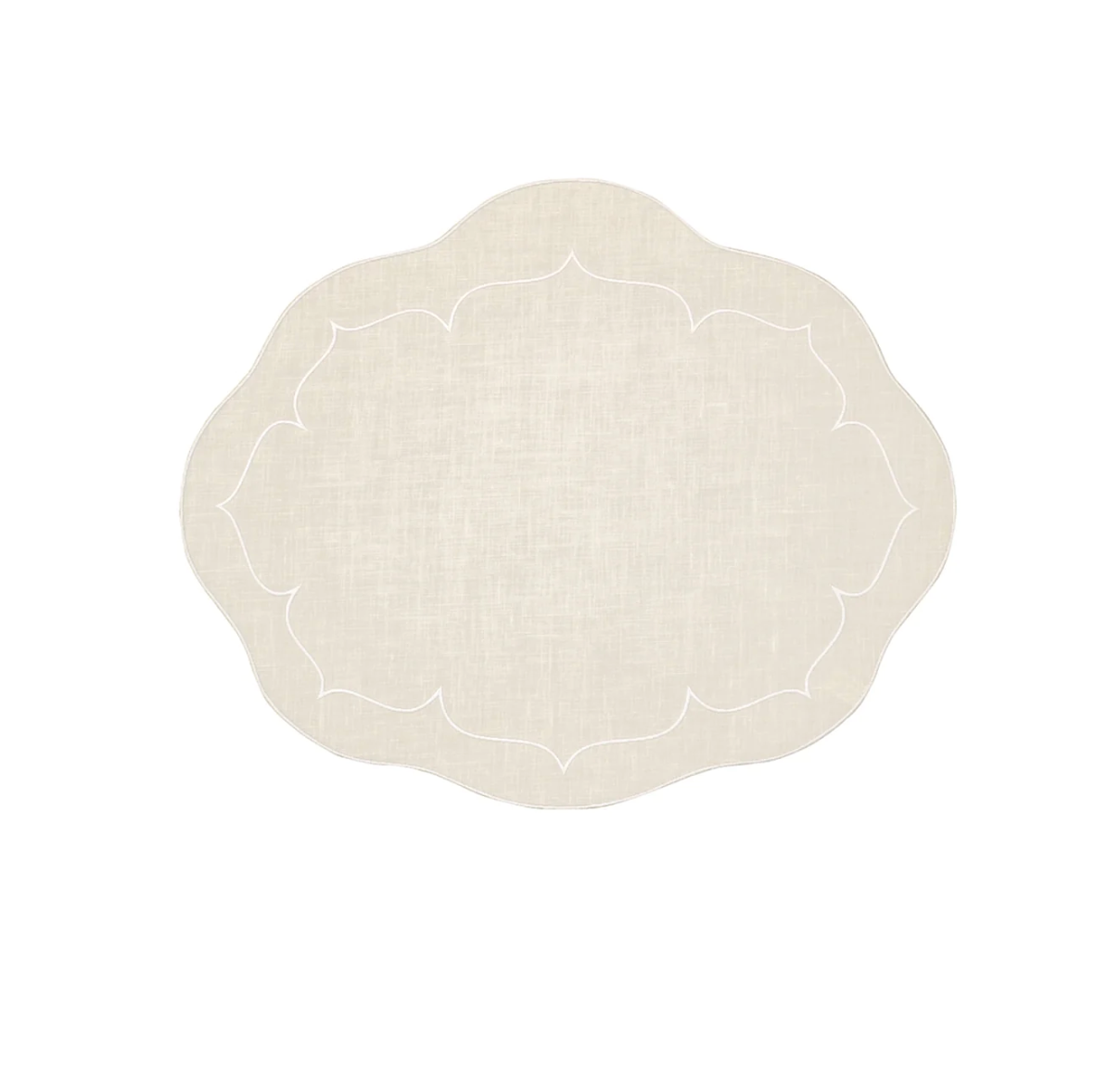 Oval Linen Placemat, Linho S/2