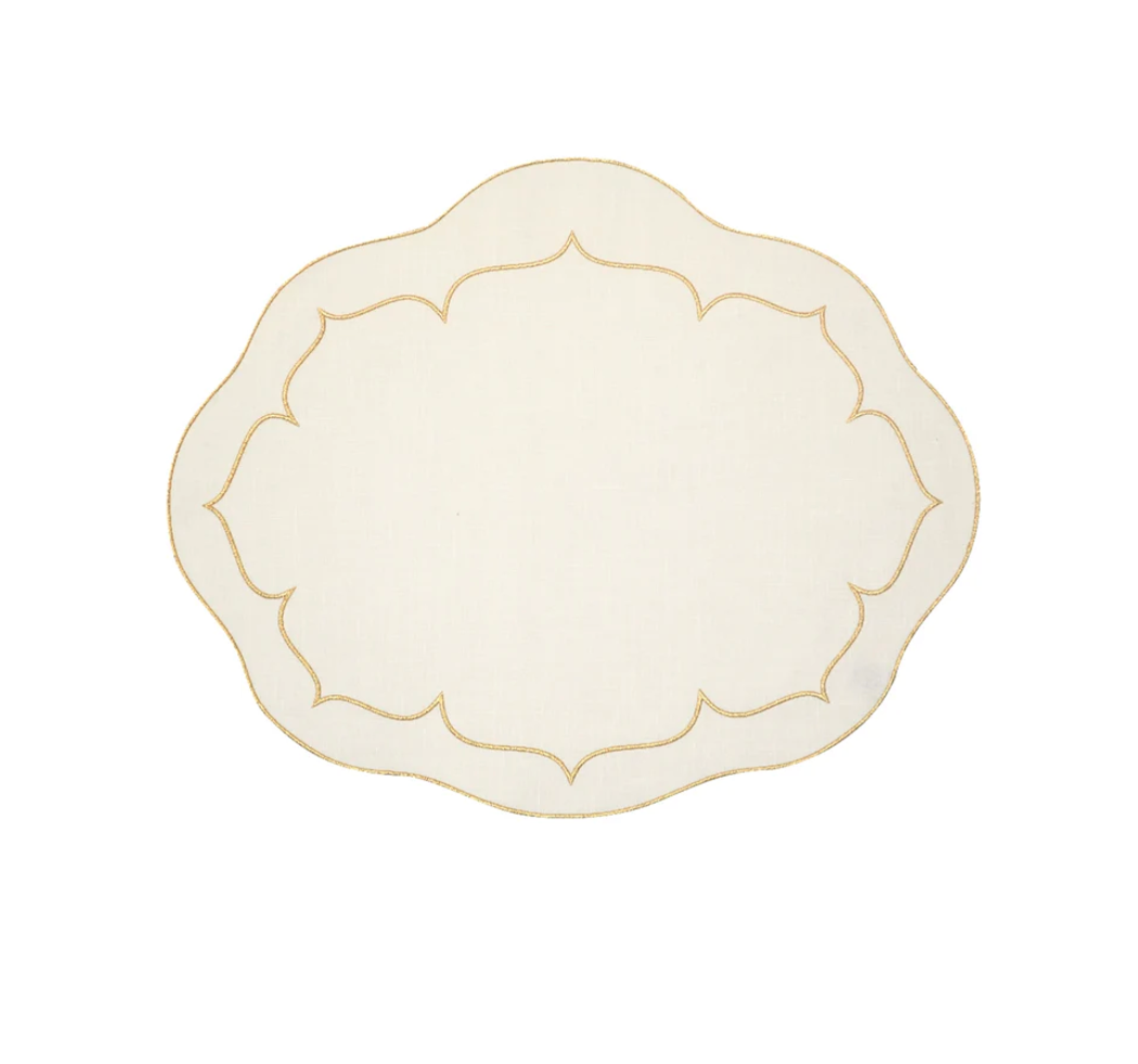 Oval Linen Placemat, Linho S/2