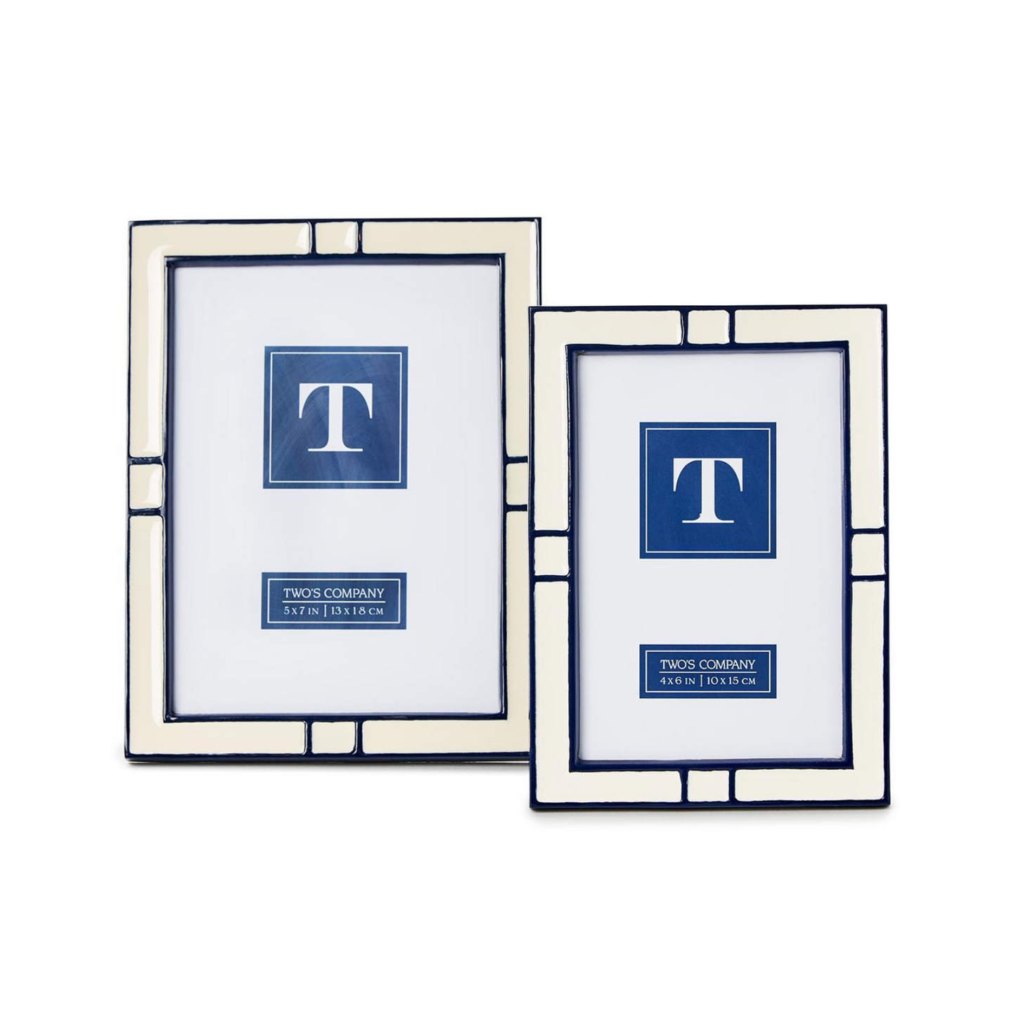 Navy and Cream Photo Frame