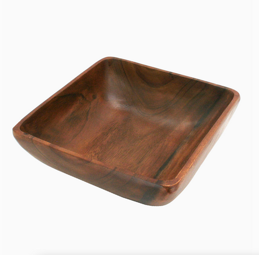 Acacia Square Salad Serving Bowl